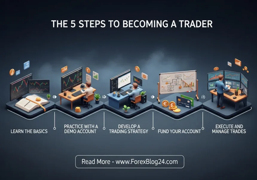 The 5 Steps to becoming a trader